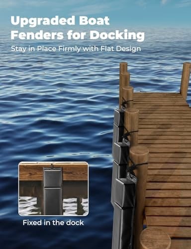 KEMIMOTO Boat Fenders, Boat Bumpers for Docking, 25-Inch Length, Fit for Bass…