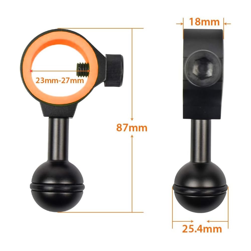 ORCATORCH ZJ18 New Universal Ball Joint Bracket Diving Torch Photography.