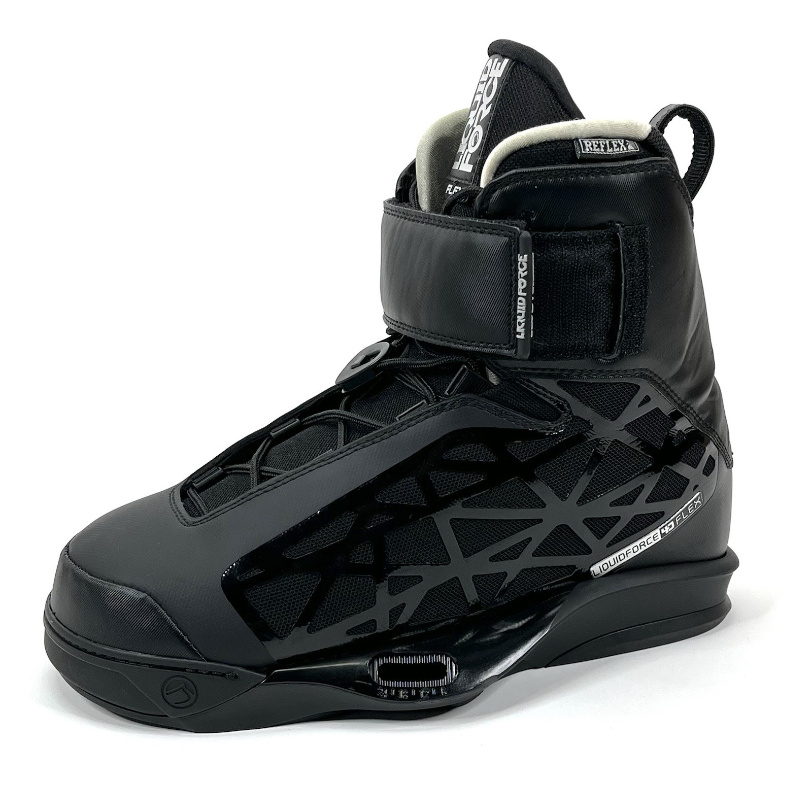 Liquid Force Flex 4D Wakeboard Bindings Black On Black Size Mens 10 11 NEW