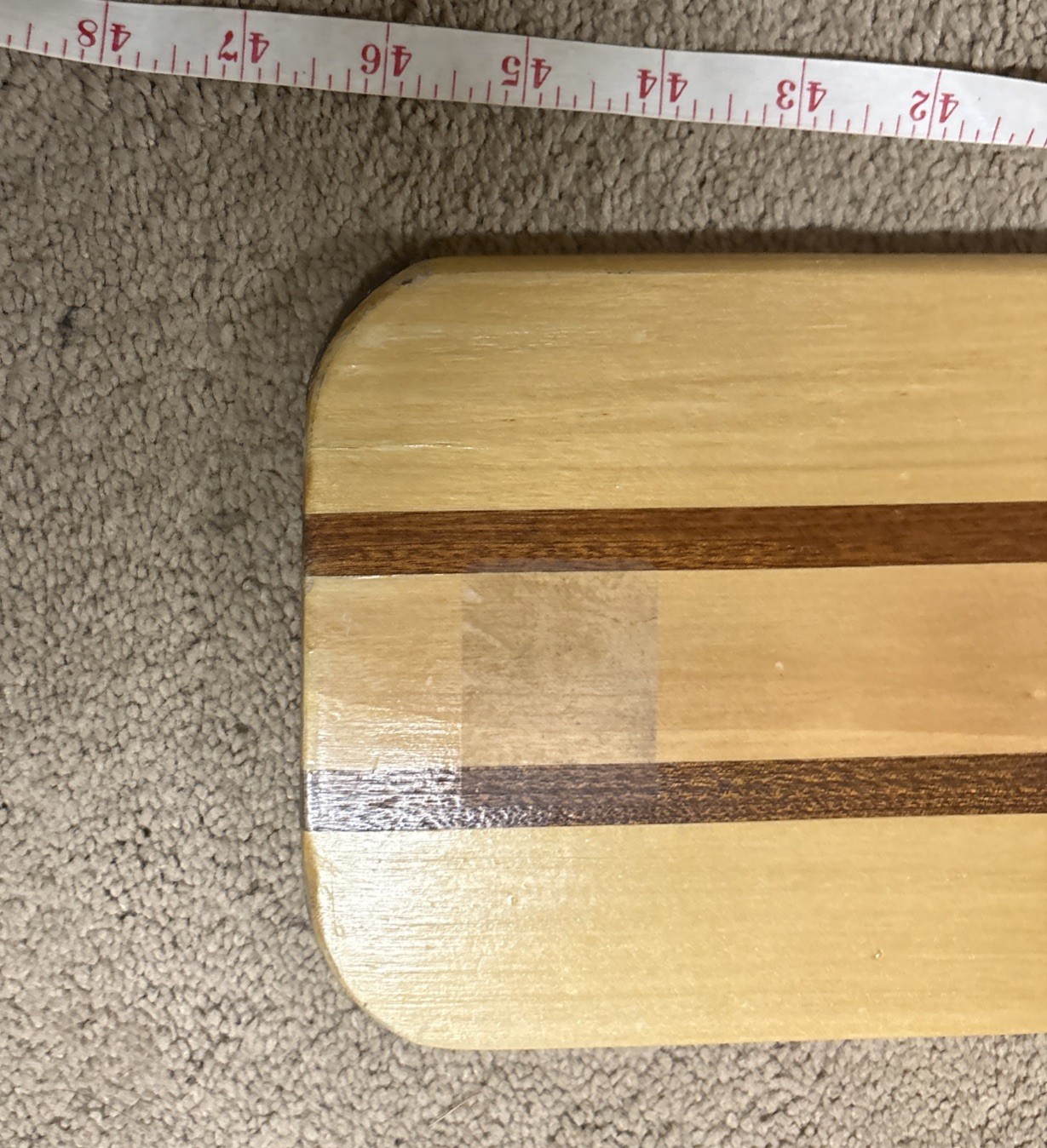 Vintage Feather Brand Canoe Paddle 46.5” Wood Caviness Woodworking Alabama USA