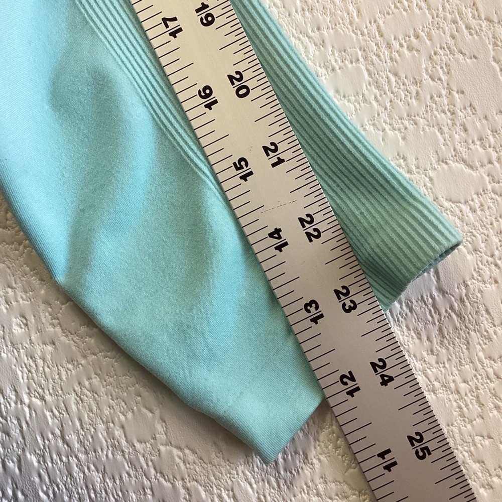Patagonia waterGIRL Rash Guard Top Aqua Blue Long Sleeve Surf Swim Women’s Large