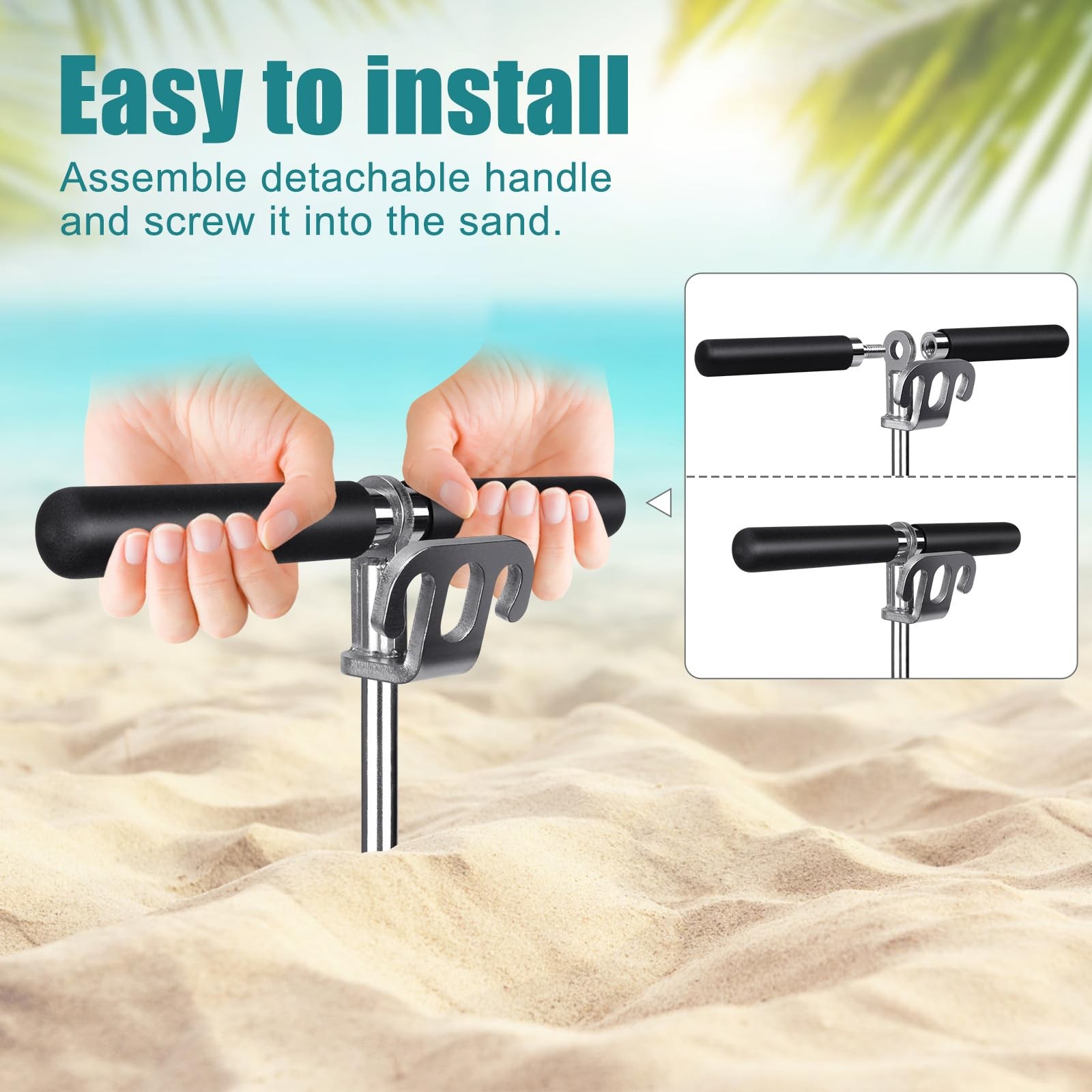17″ Sand Bar Anchors for Boats 304 Stainless Steel Screw in Boat Anchor