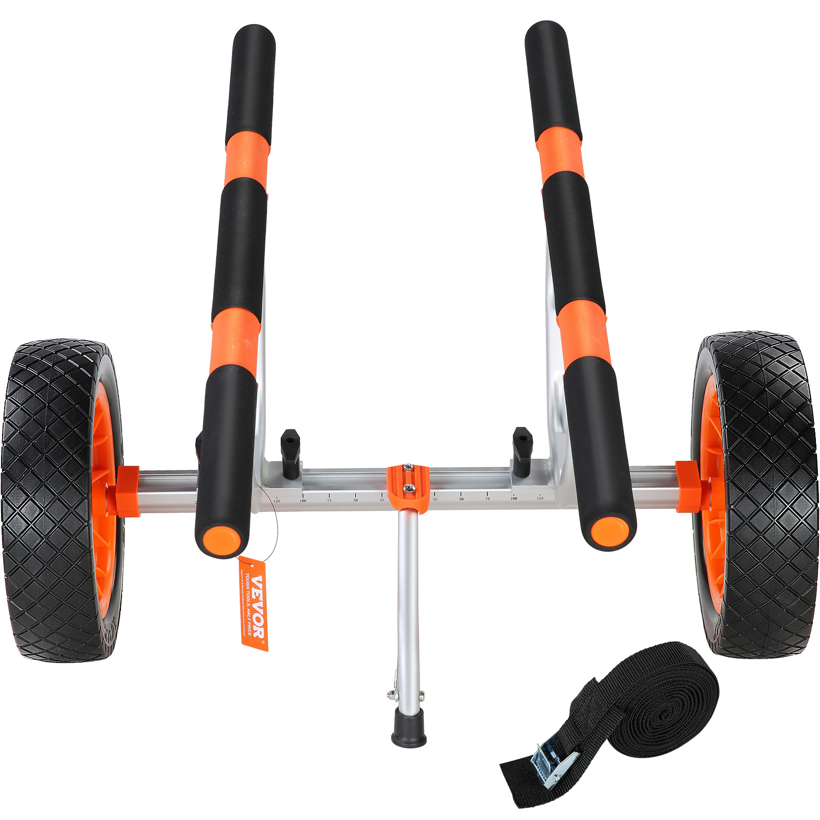 VEVOR Adjustable Kayak Cart Canoe Boat Carrier 450lbs Load with 12” Solid Tires