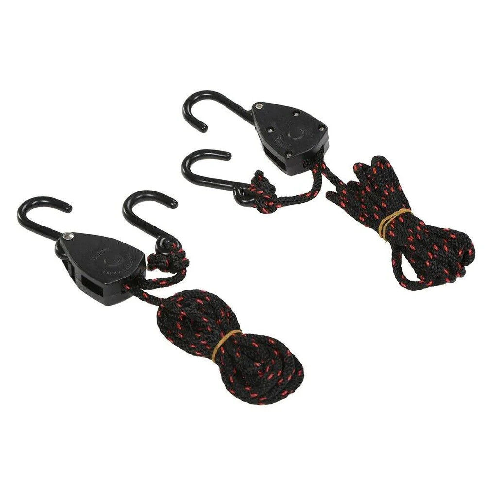 DORSAL Ratchet Canoe and Kayak Bow and Stern Tie Downs 1/4″ Heavy Duty Adjustabl