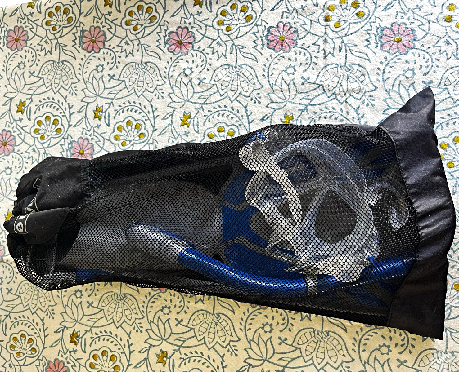 U.S. DIVERS Silhouette 110 Mask Snorkel Fins Set Blue/Gray w/ Mesh Bag