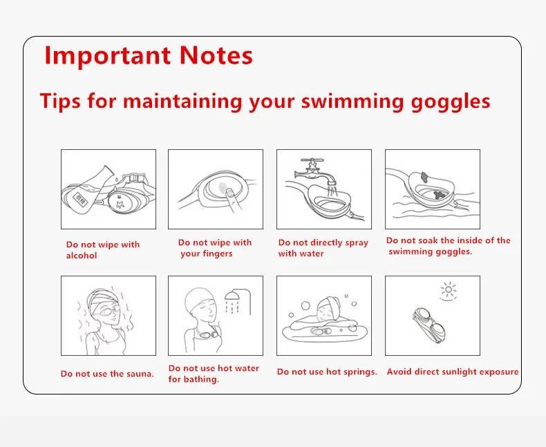 Professional Racing Swimming Goggles Anti Fog UV400 Waterproof Competition Train