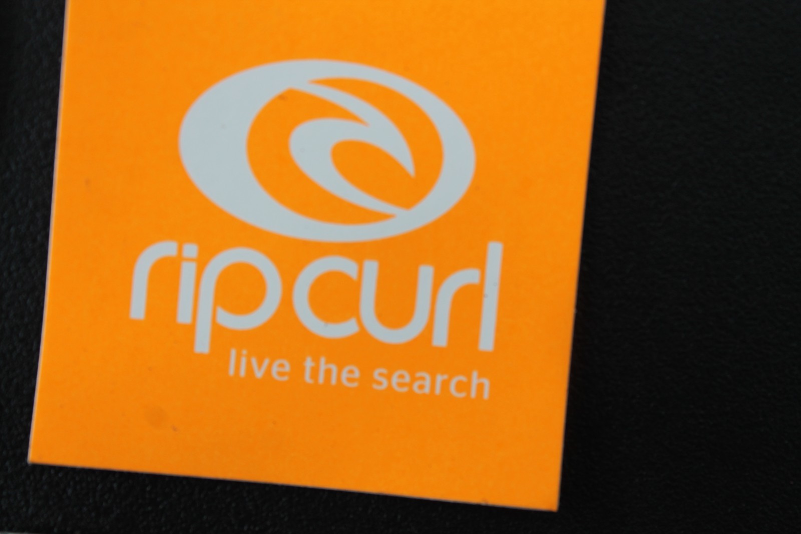 Rip Curl Live The Search Neon Orange White Original V6a Vintage Surfing STICKER
