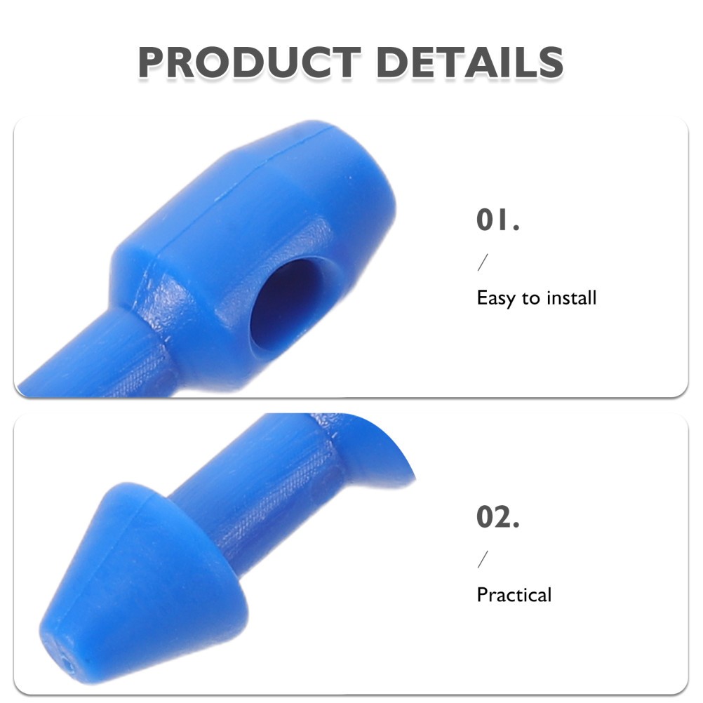 6Pcs Durable Plastic Spearfishing Band Retainers for Rubber Tubes Fishing Gear