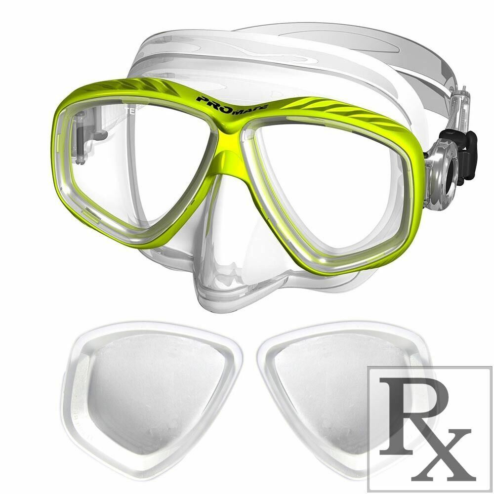 RX Prescription Optical Scuba Dive Snorkel Purge Mask Nearsighted -1.0 to -10.0