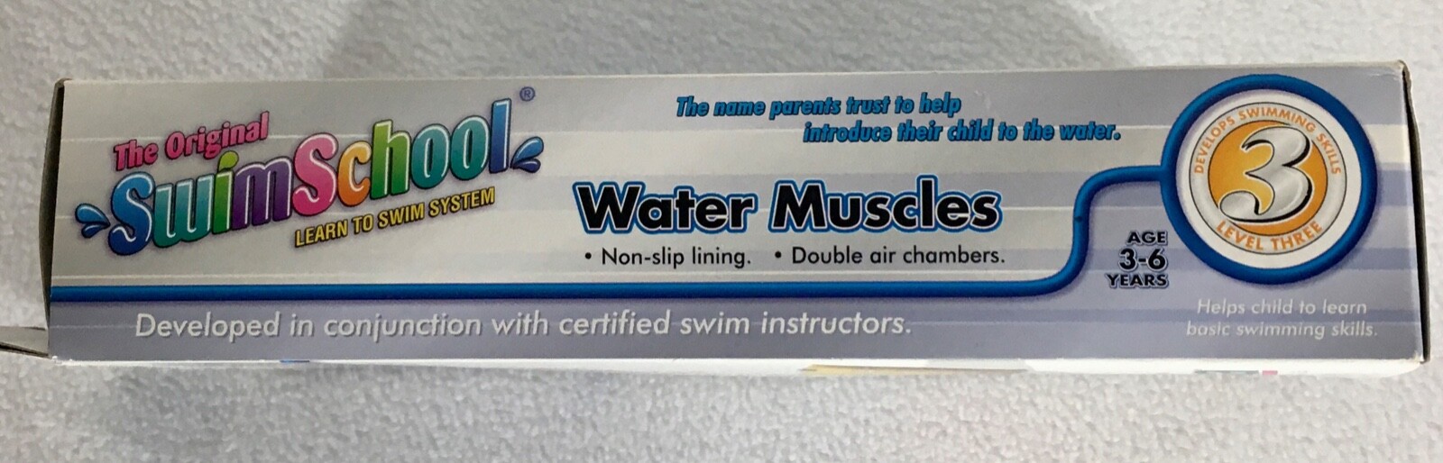 Inflatable Armbands WATER MUSCLES Wings Learn Swimming Skills Age 3-6 Years