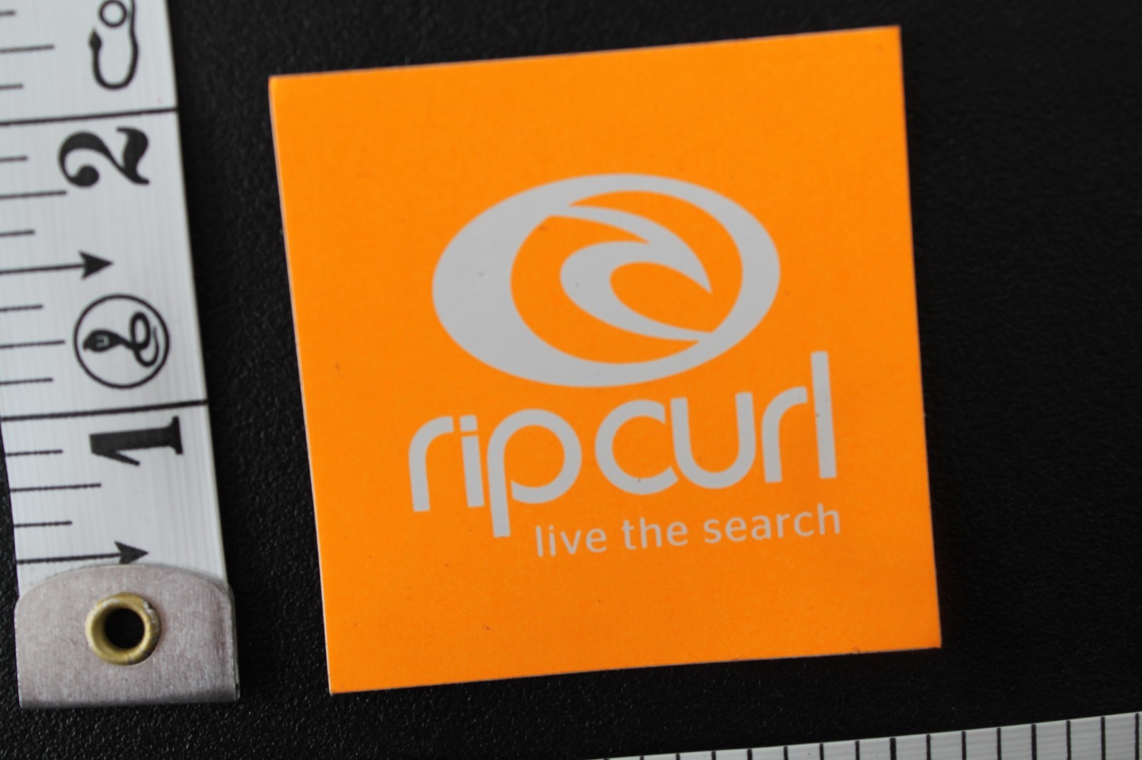 Rip Curl Live The Search Neon Orange White Original V6a Vintage Surfing STICKER