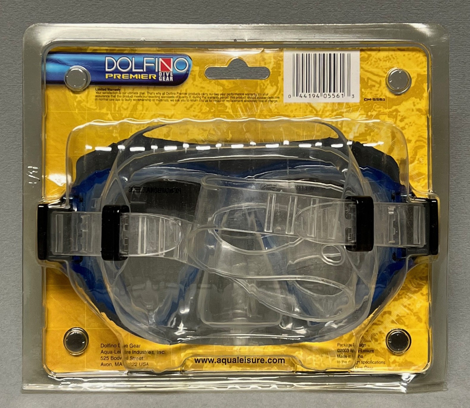 DOLFINO Premier PRO SERIES “Big Eye” Dive Mask POLYCARBONATE LENSES Aqua CM-5561