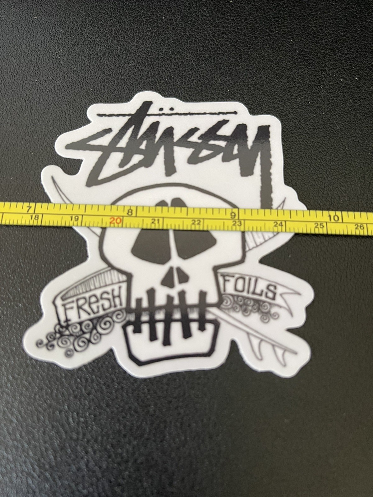 STUSSY Fresh Foils 2026 Design Surf Skull Sticker (Qty: 1)