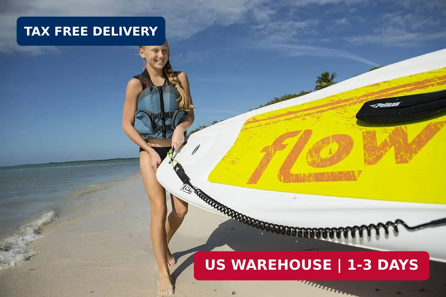 Pelican Sport – SUP Flat Handles Kit – Strong and Durable – Carry Handles – PVC