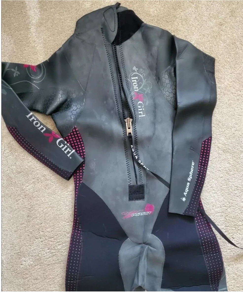 Aqua Sphere Pursuit Iron Girl Elite Womens Small Triathlon Wetsuit Barely Used