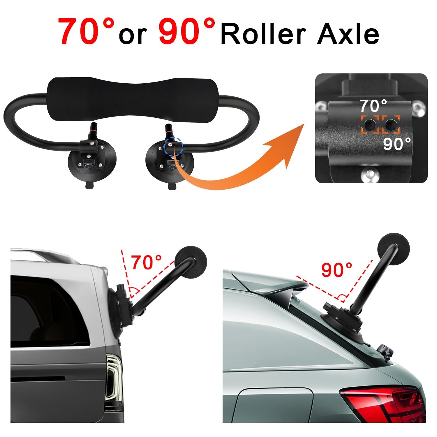 HLOGREE Kayak Load Roller,Kayak Roof Roller Loader Mount,Kayak Roller Load As…