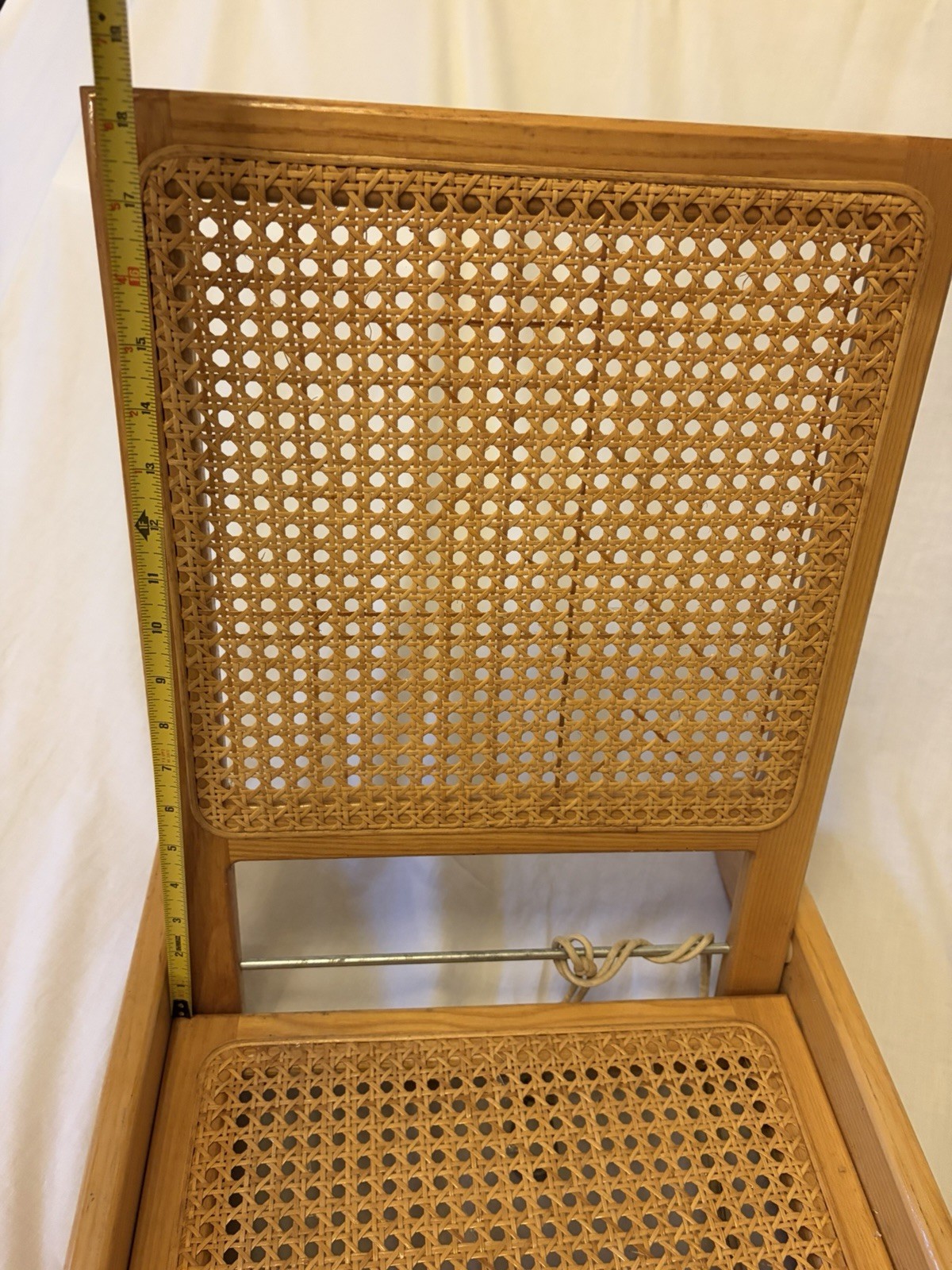 Essex Industries Canoe Seat-Folding Wicker/Rattan/Cane/Wood-Boat Portable Chair