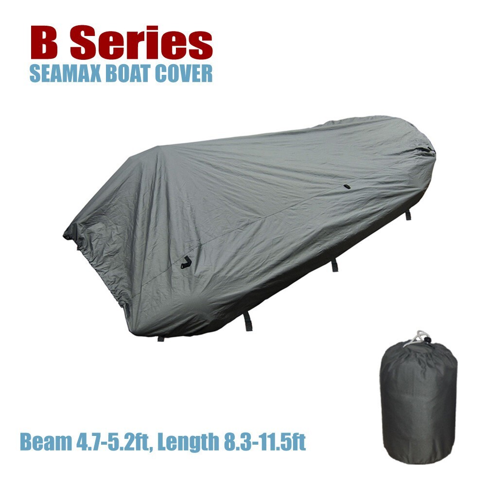 Seamax Inflatable Boat Cover, B Series for Beam 4.7-5.2ft, Length 8.3-11.5ft