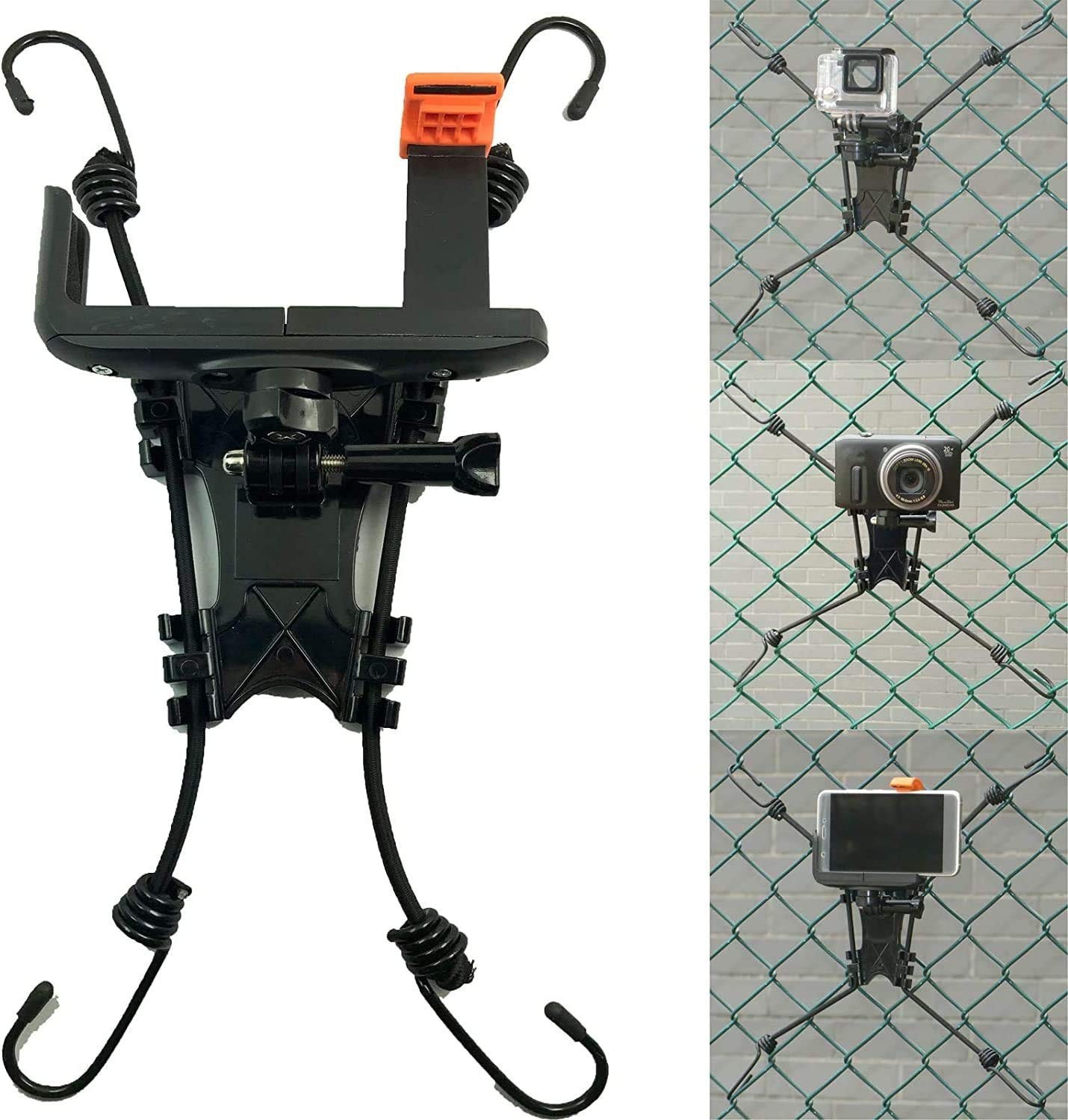 Pmsanzay Fence Mount 6.02 x 5.28 x 1.57 inches (15.3 x 13.4 x 4 cm), Black