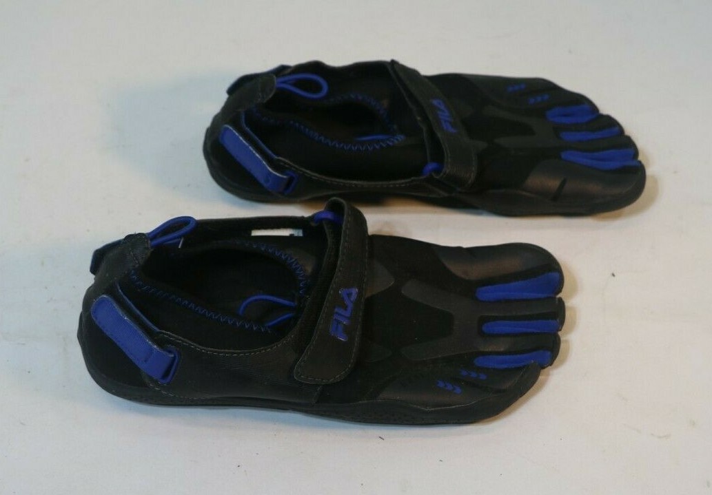 Fila Skele Toes Water Shoes 3PK000EX 023 EZ Slide Black Blue Barefoot Unisex 5
