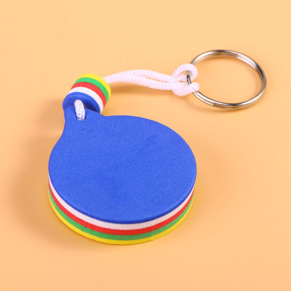2Pcs Eva Floating Keychain Durable Key Ring Portable for Water Sports Use