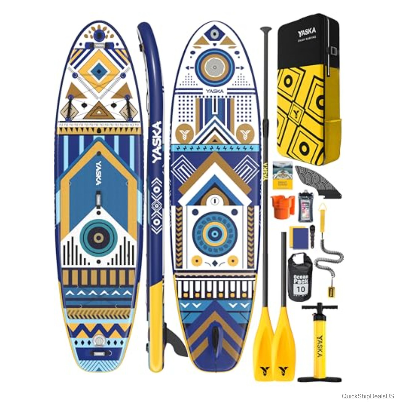 Inflatable Stand Up Paddle Board 11ft 35 Inch Wide 430lb Capacity Camera Mount
