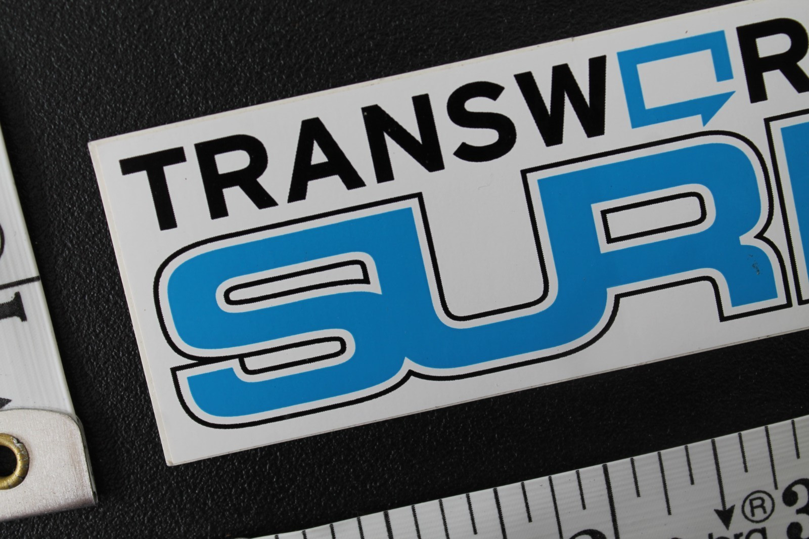 Transworld Surf Magazine White Blue Black Original V6a Vintage Surfing STICKER