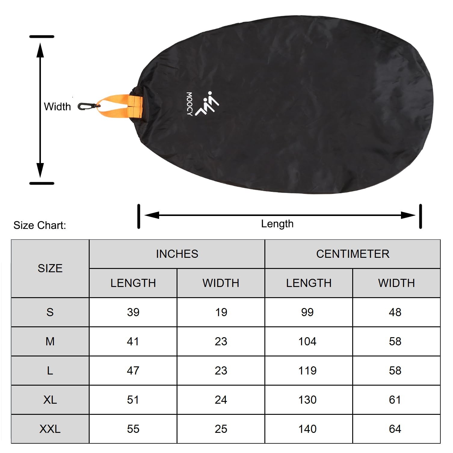 Kayak Cockpit Cover Waterproof Universal Hole Seat Opening Protection for Pelica
