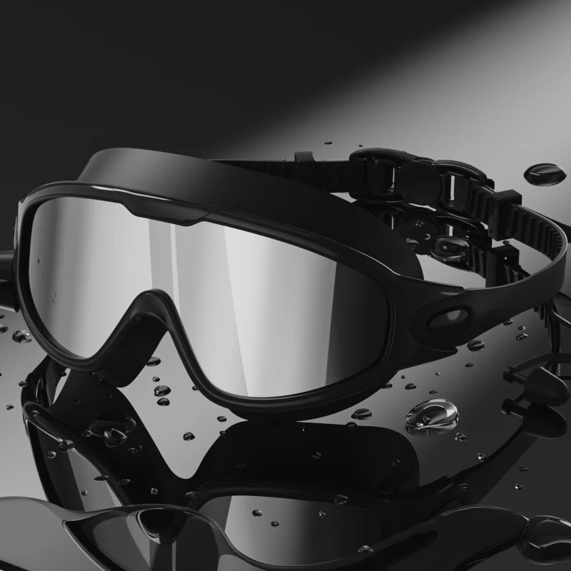 Adult Swimming Goggles Anti Fog UV Protection Wide View Leak Proof Swim Glasses