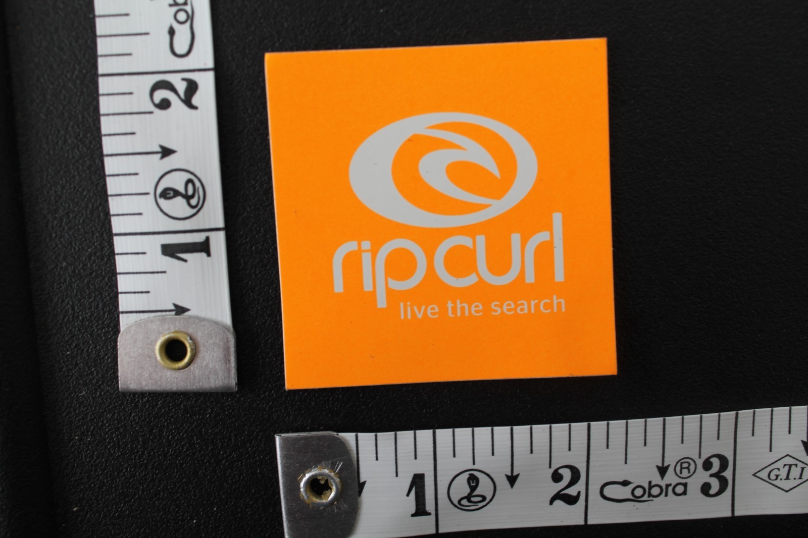 Rip Curl Live The Search Neon Orange White Original V6a Vintage Surfing STICKER