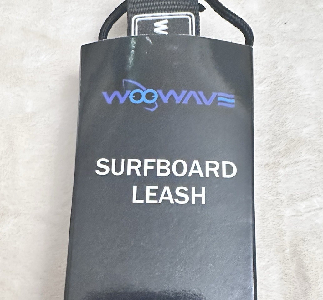 Woowave Surfboard Leash – Black – BRAND NEW