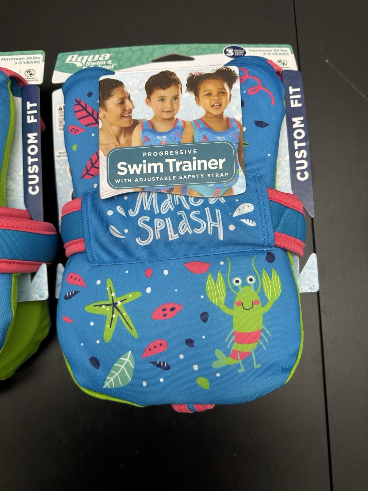 2 Swim School Progressive Swim Trainer Level 3 Safety Vest Ages 3-5 Max 38 lbs