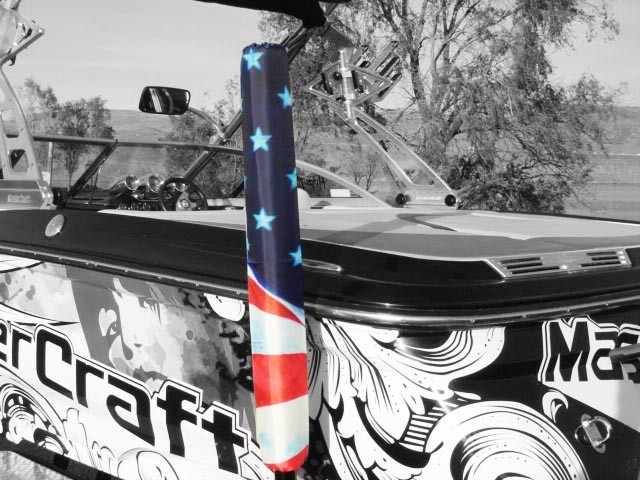 Camo Custom Boat Watercraft Trailer Guide On Steer Ons Pads with Covers – 36″