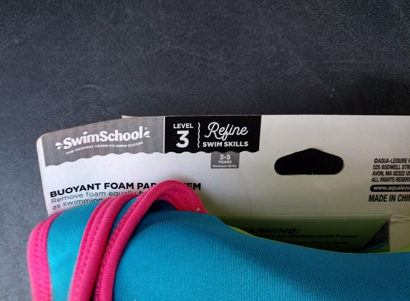 SWIM SCHOOL PROGRESSIVE SWIM TRAINER LEVEL 3 AGES 3-5 MAX 38LBS