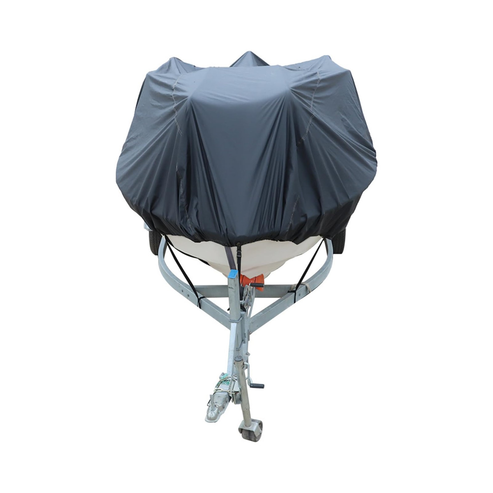 RainMan S Heavy Duty 210D Boat Cover Trailerable Fishing Ski 20-22ft, Black