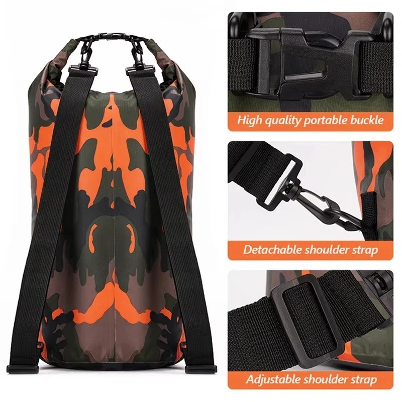 Waterproof Dry Bag 10L 15L 20L 30L PVC Backpack for Kayak Boating Swimming