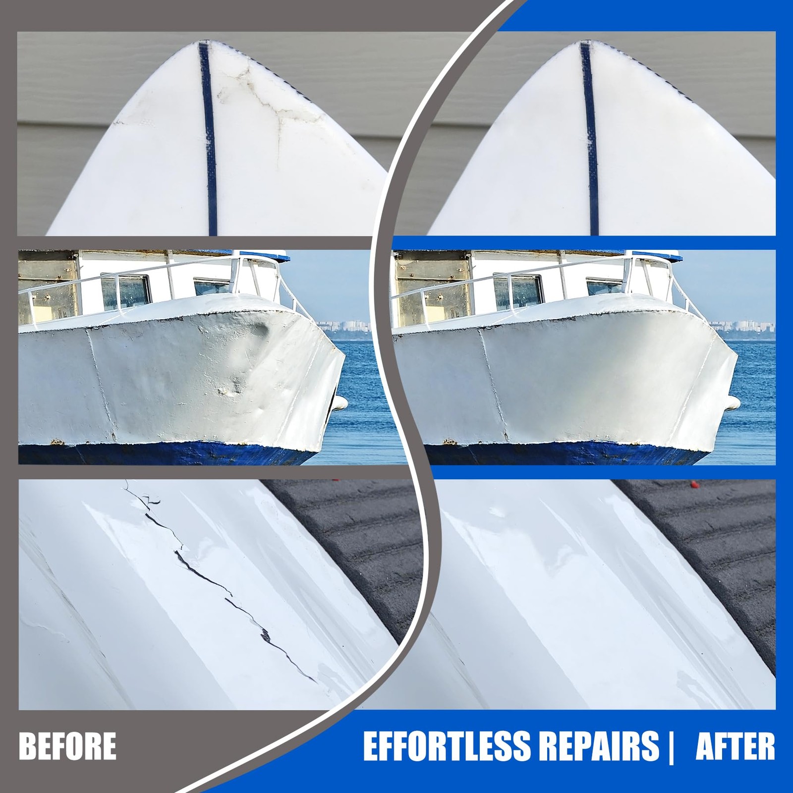 Limino Marine Fiberglass Repair Kit – 100ml Resin Transparent
