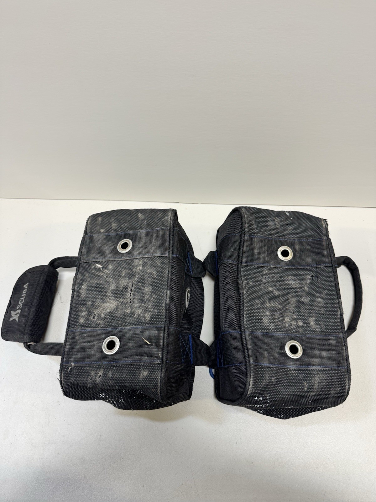 XS Scuba Weight Bags With Dive Weights USED (X9) LOT 28lbs