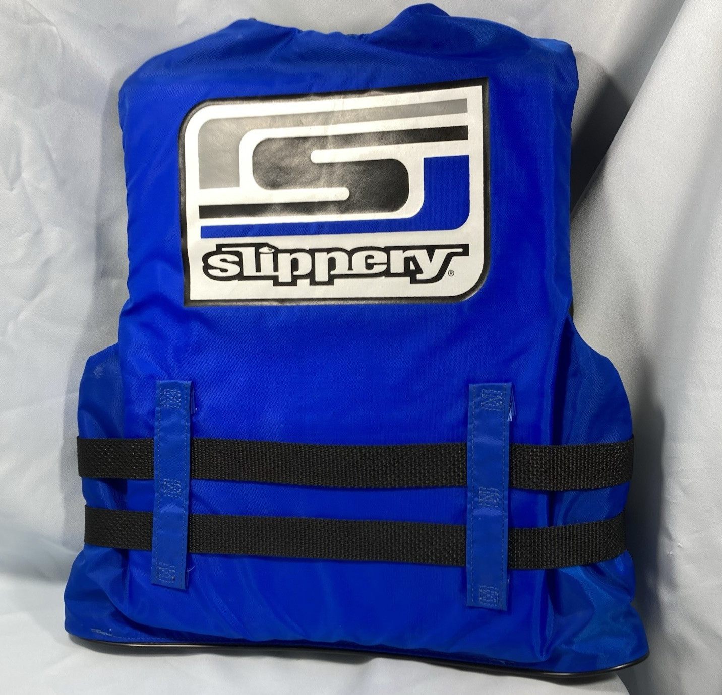 Life Vest, Child, Slippery, Blue, White, & Black, Weight Size: 50 to 90 pounds