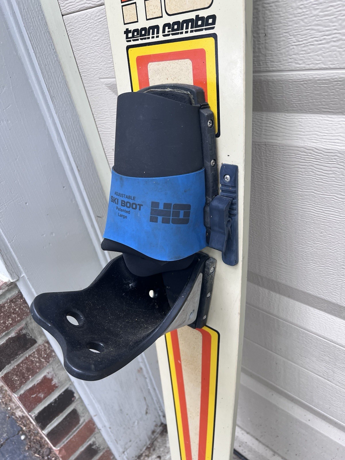 Vtg Water Bindings Boating Ski Team Combo Ho Boating Skis Coat Rack Wall Art
