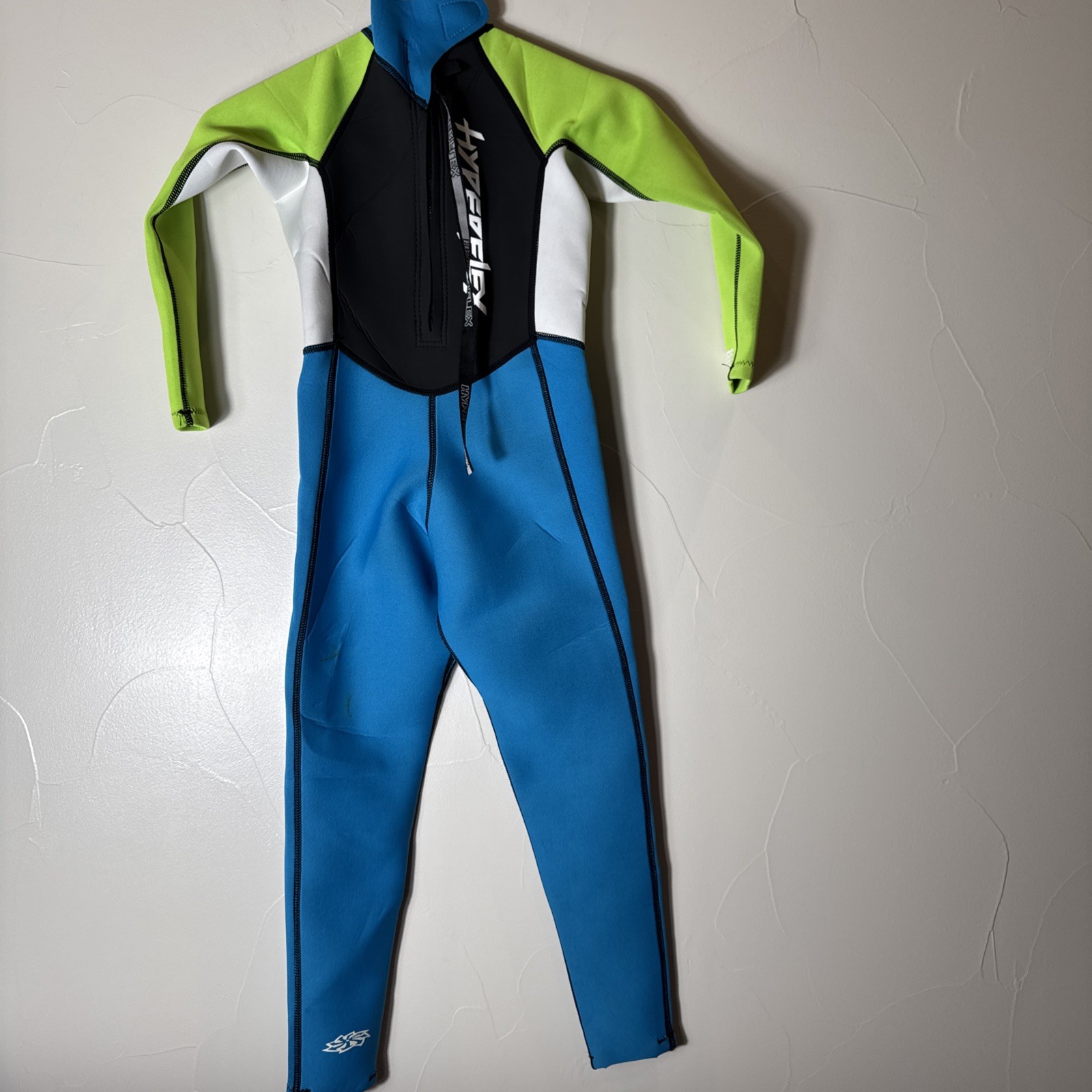Hyperflex Size 6 Blue Wetsuit Boys Girls Kids Children Shorty Full Zip Black