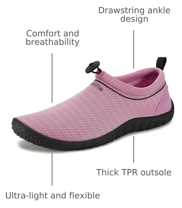 Women’s Multi-Purpose Feather Water Shoes + Thick Sole