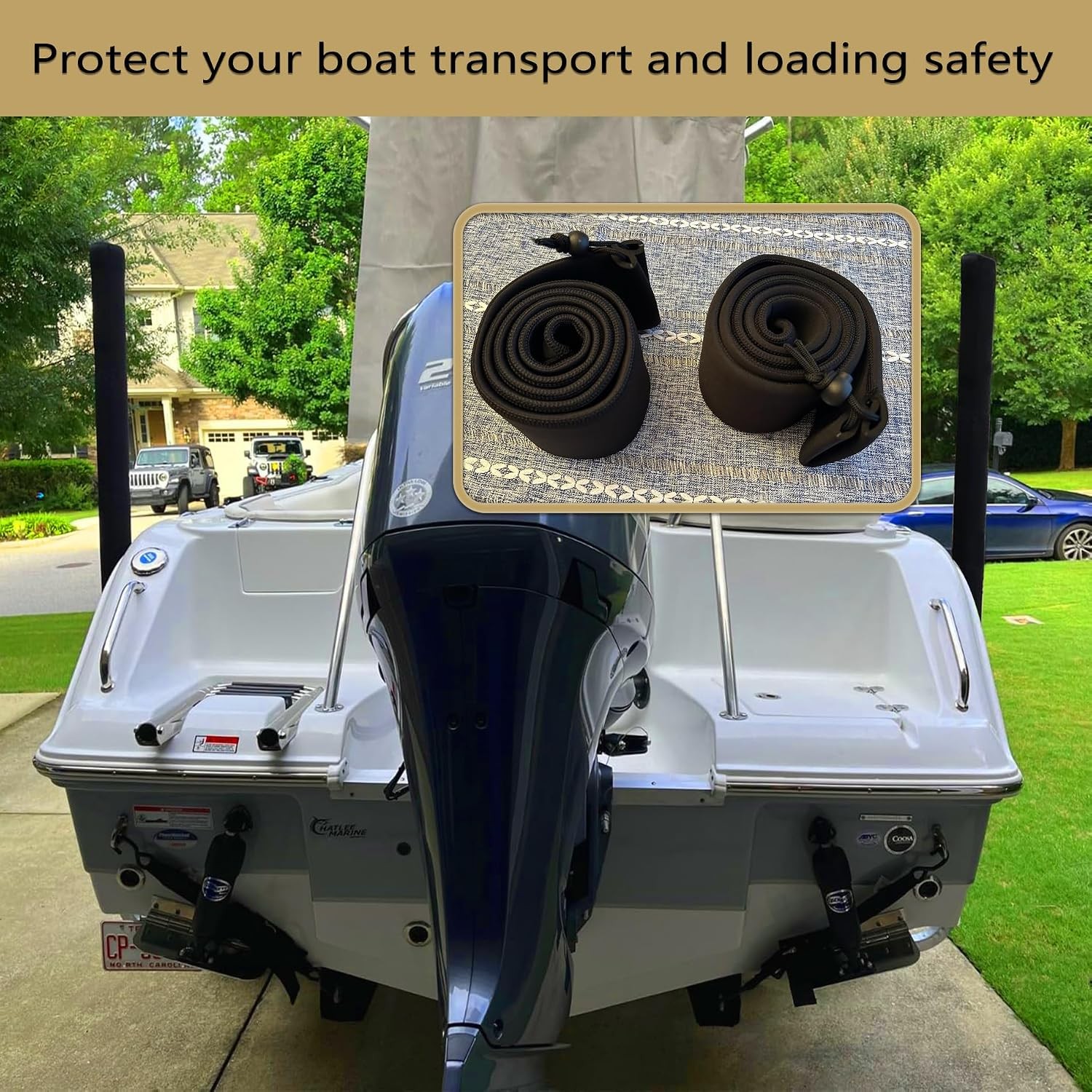 48 Inch Boat Trailer Guide Pole Cover- Neoprene Boat Trailer Guide Protective Co