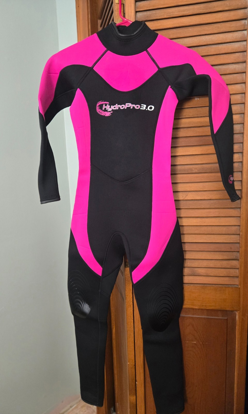 HydroPro 3.0 Wmn Full Length Wetsuit Long Sleeve/Pant 1-Piece Pink/Black 3mm XS
