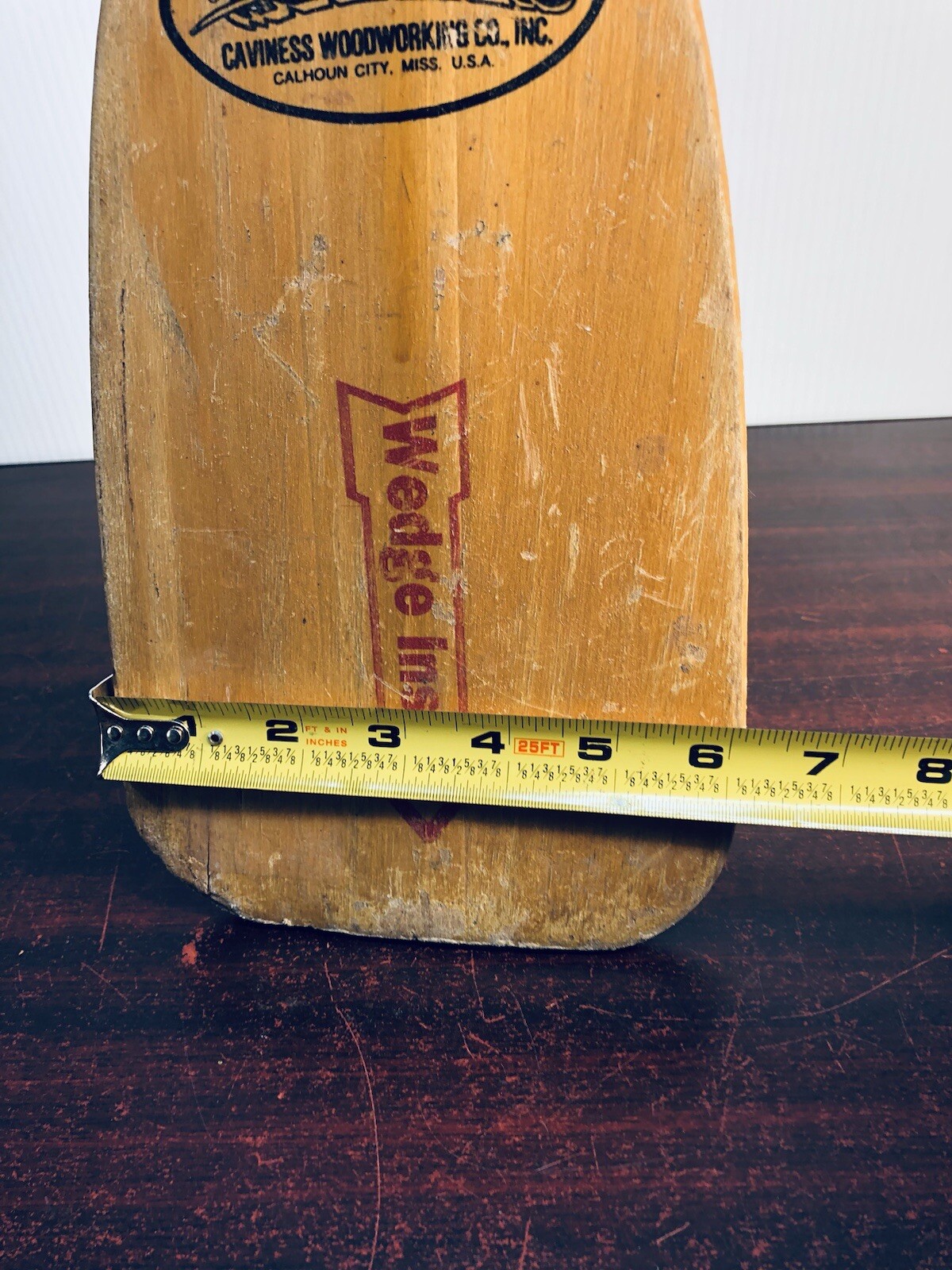 Vintage Feather Brand Paddle / Oar / Canoe / Kayak 35 Inch Made in the USA