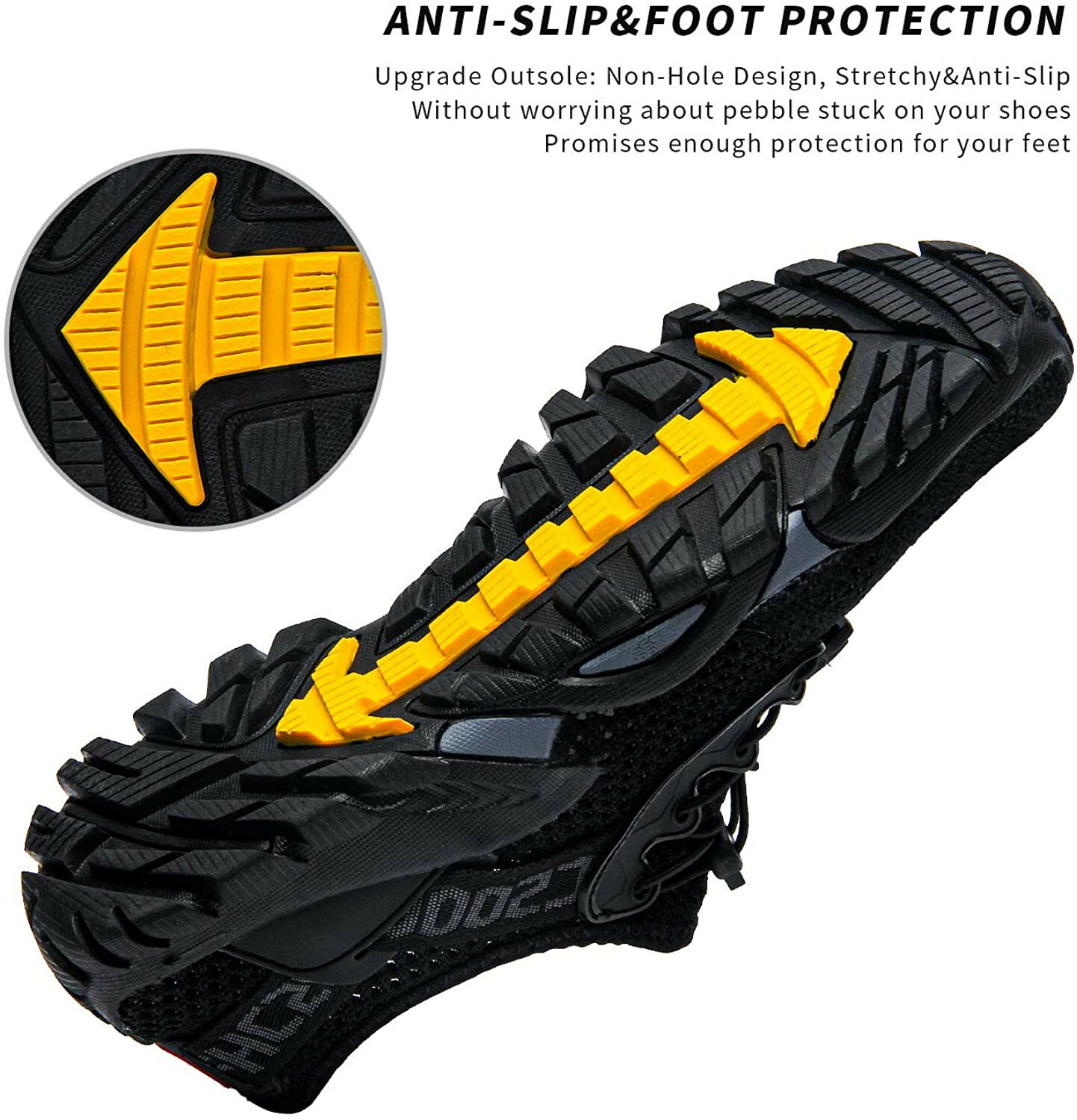 Water Shoes THICK-SOLE Quick Drying Swim Beach Aqua Shoe for Water Sport Hiking