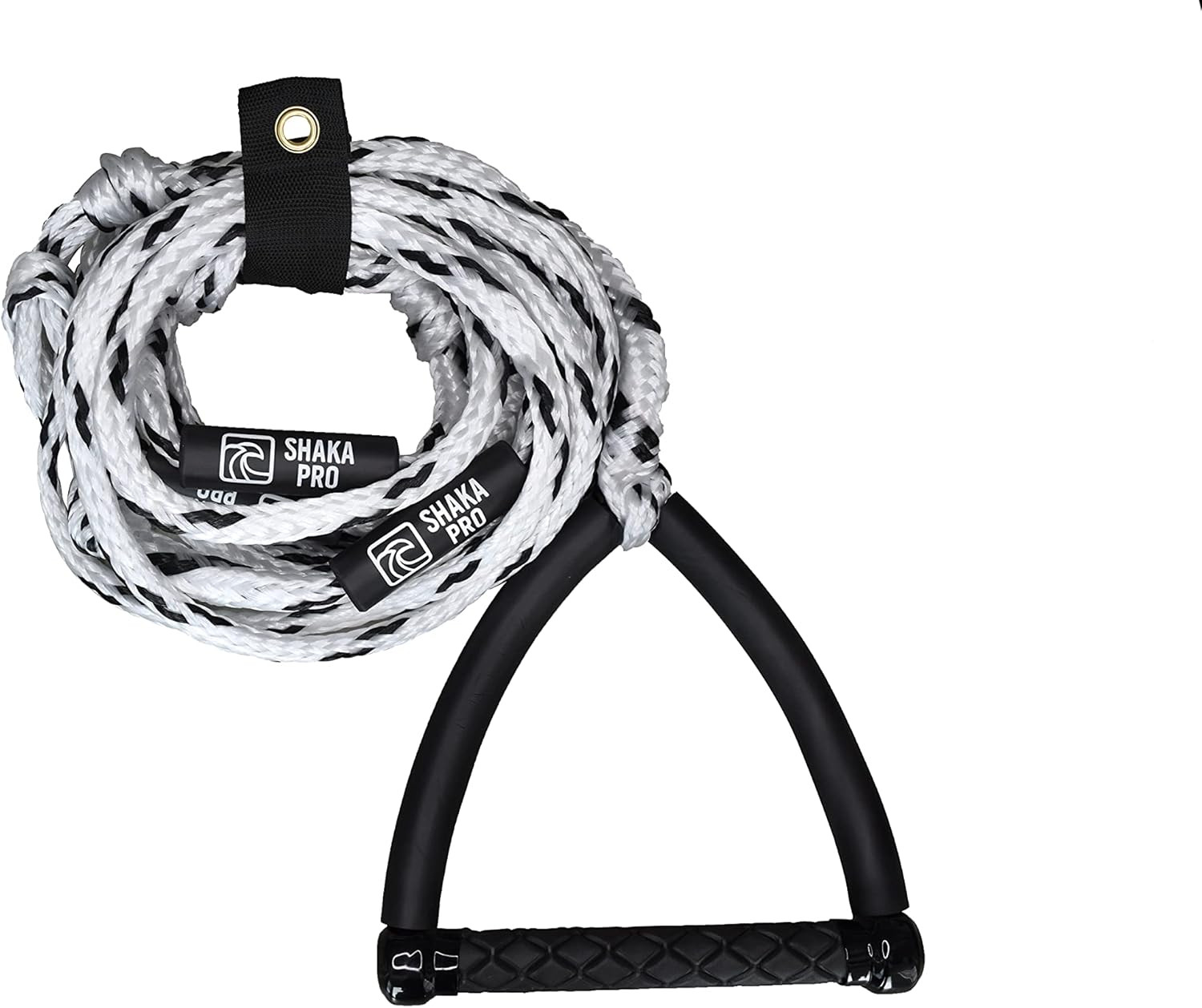 Wakesurf Rope with Handle – Adjustable 25 Foot Tow Rope with 10″ Handle
