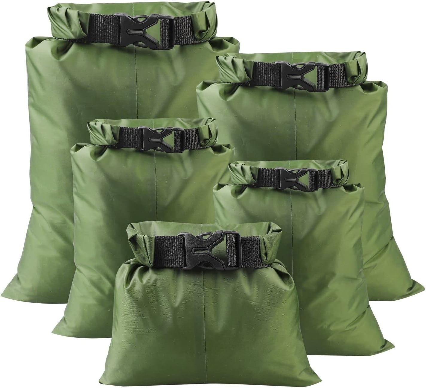Lightweight Outdoor Dry Sacks Bundle – 5 Pack