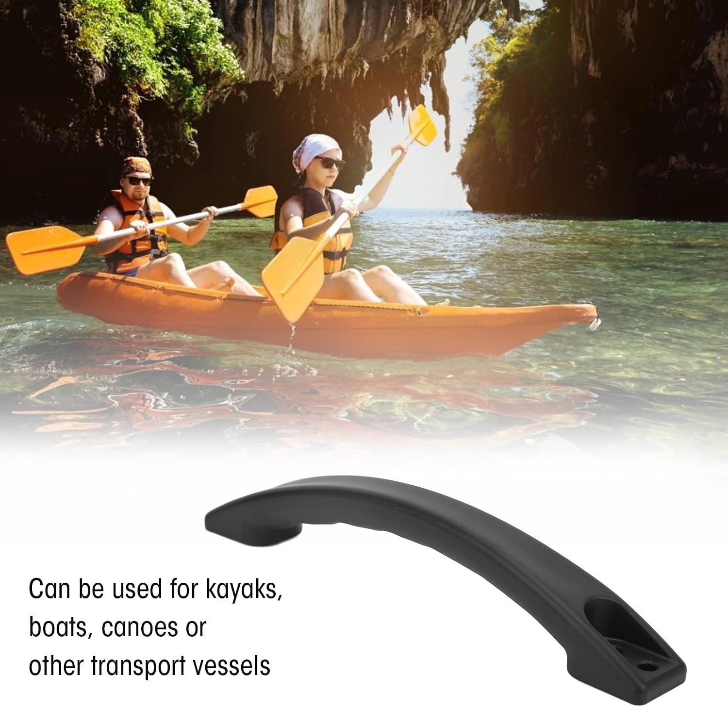Kayak Handles, Black Nylon Marine Paddle Holder Carry Handle Mount Replacemen…