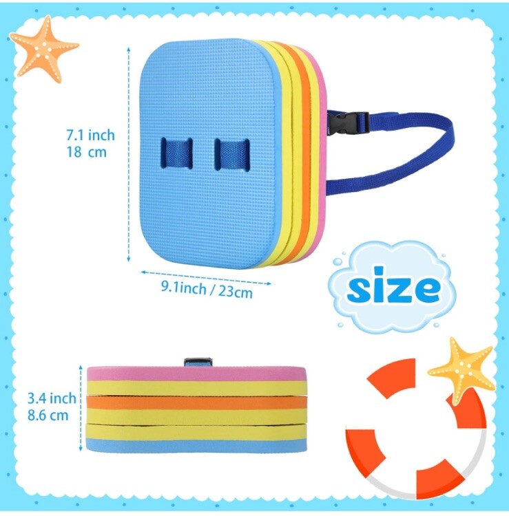 EVA Back Float Swimming Aid Training Float Split Safe Training Aid NIB